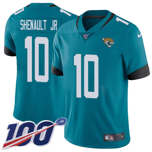 Jacksonville Jaguars #10 Laviska Shenault Jr. Teal Green Alternate Youth Stitched NFL 100th Season Vapor Untouchable Limited Jersey->youth nfl jersey->Youth Jersey
